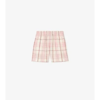 Check Cotton Shorts