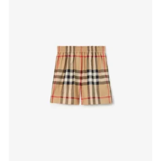 Check Cotton Shorts
