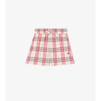 Check Cotton Shorts