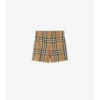 Check Cotton Shorts