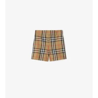 Check Cotton Shorts