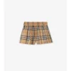 Check Cotton Shorts