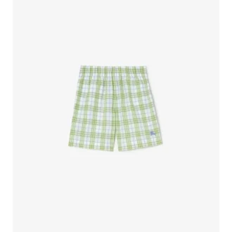 Check Cotton Shorts