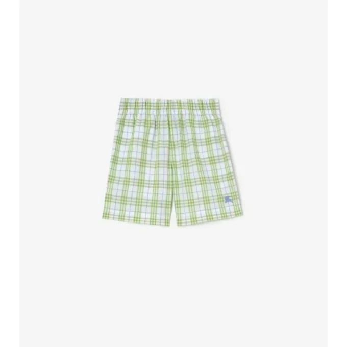 Check Cotton Shorts