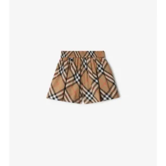 Check Cotton Shorts