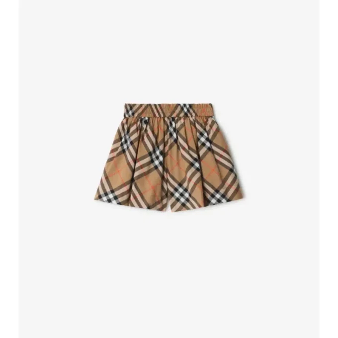 Check Cotton Shorts