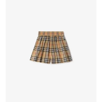 Check Cotton Shorts