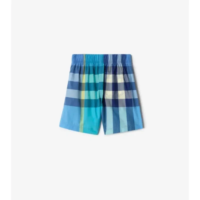 Check Cotton Shorts