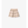 Check Cotton Shorts