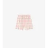 Check Cotton Shorts