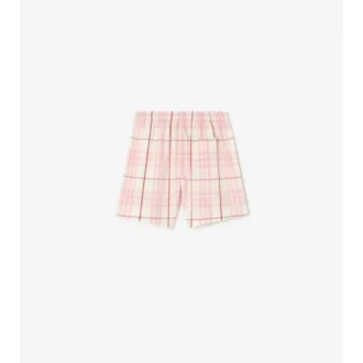 Check Cotton Shorts