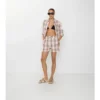 Check Cotton Shorts