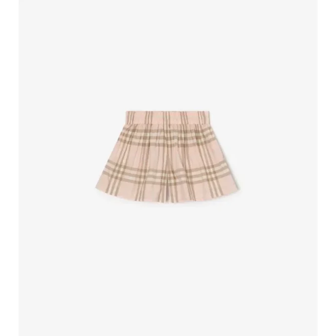 Check Cotton Shorts