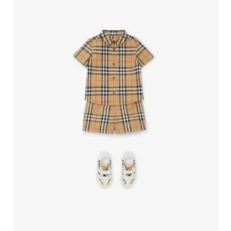 Check Cotton Shorts
