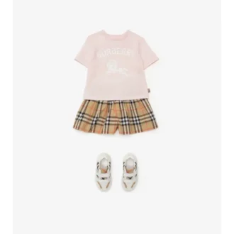 Check Cotton Shorts