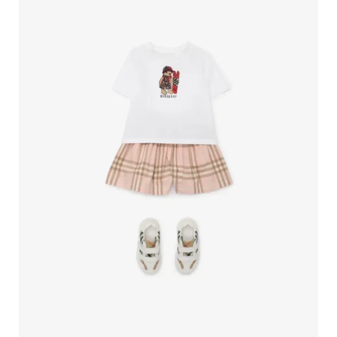 Check Cotton Shorts