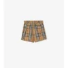 Check Cotton Shorts