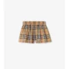 Check Cotton Shorts
