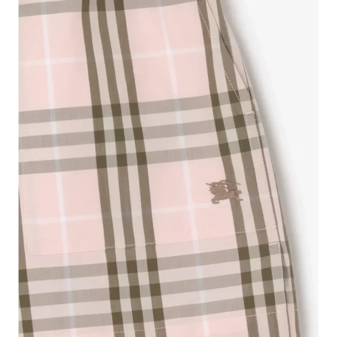 Check Cotton Shorts