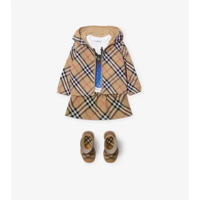 Check Cotton Skirt