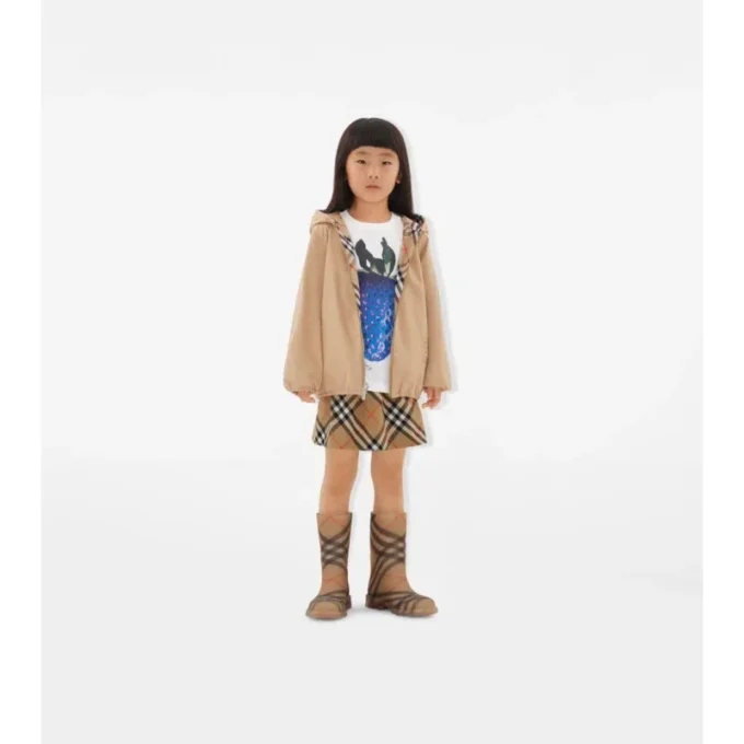 Check Cotton Skirt