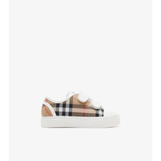 Check Cotton Sneakers