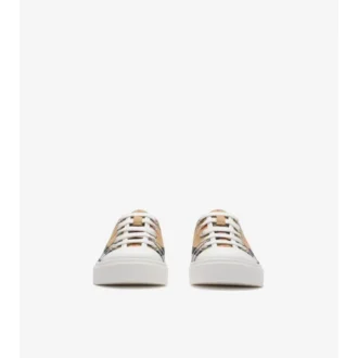Check Cotton Sneakers