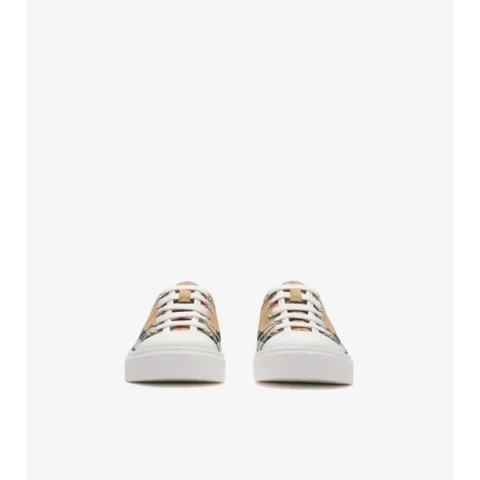 Check Cotton Sneakers