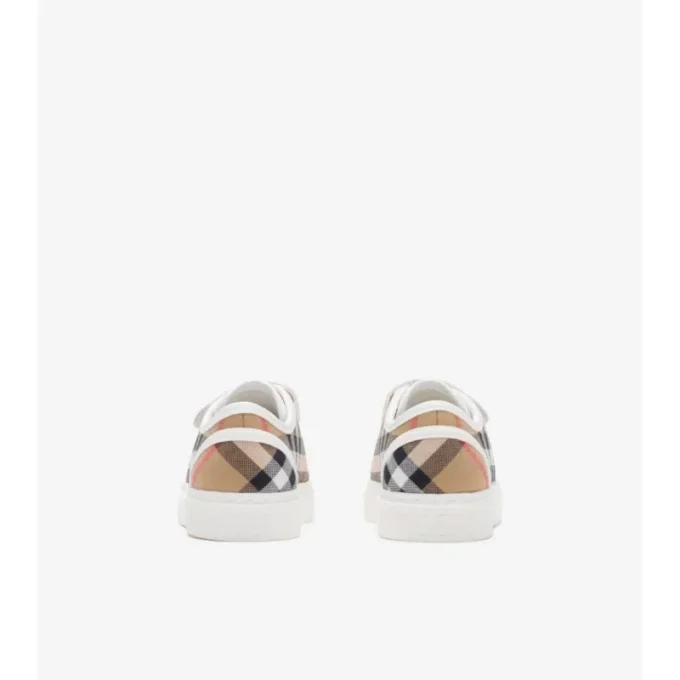 Check Cotton Sneakers