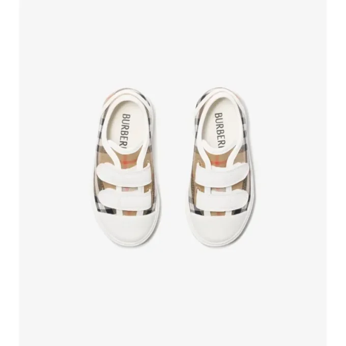 Check Cotton Sneakers