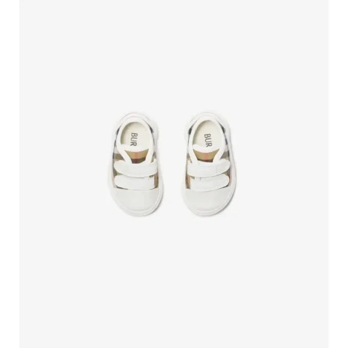 Check Cotton Sneakers