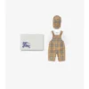Check Cotton Three-Piece Baby Gift Set