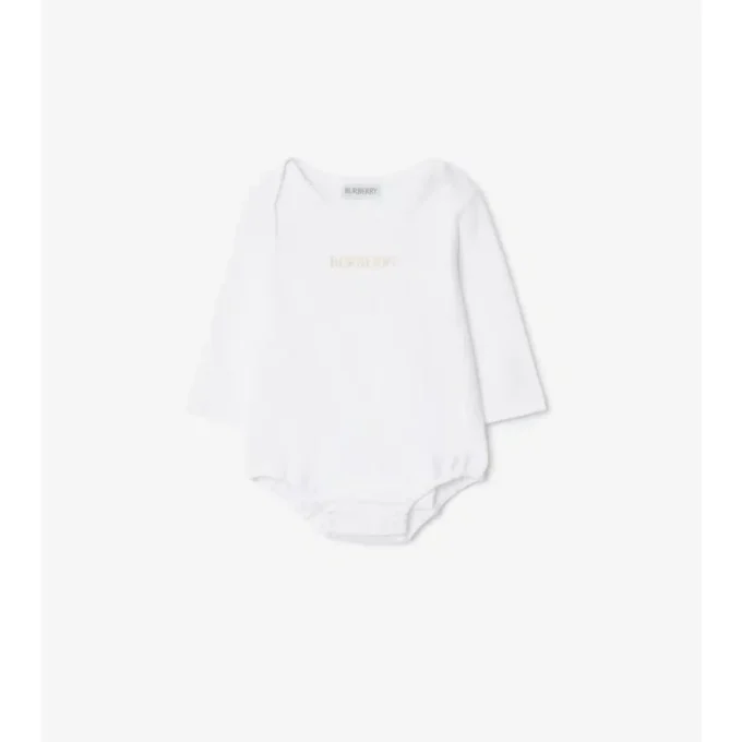 Check Cotton Three-Piece Baby Gift Set