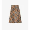 Check Cotton Trousers