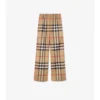 Check Cotton Trousers