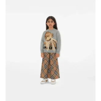 Check Cotton Trousers