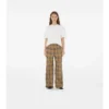 Check Cotton Trousers
