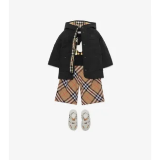 Check Cotton Trousers