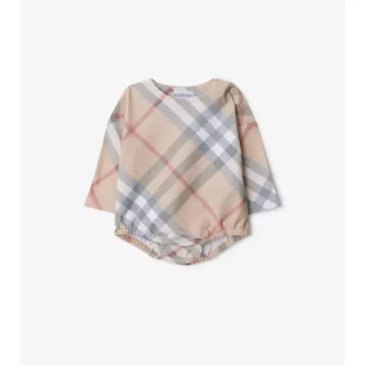 Check Cotton Two-Piece Baby Gift Set