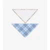 Check Cotton Two-Piece Bib Set