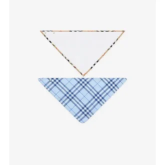 Check Cotton Two-Piece Bib Set