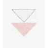 Check Cotton Two-Piece Bib Set