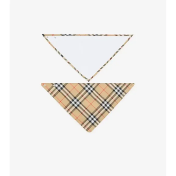 Check Cotton Two-Piece Bib Set