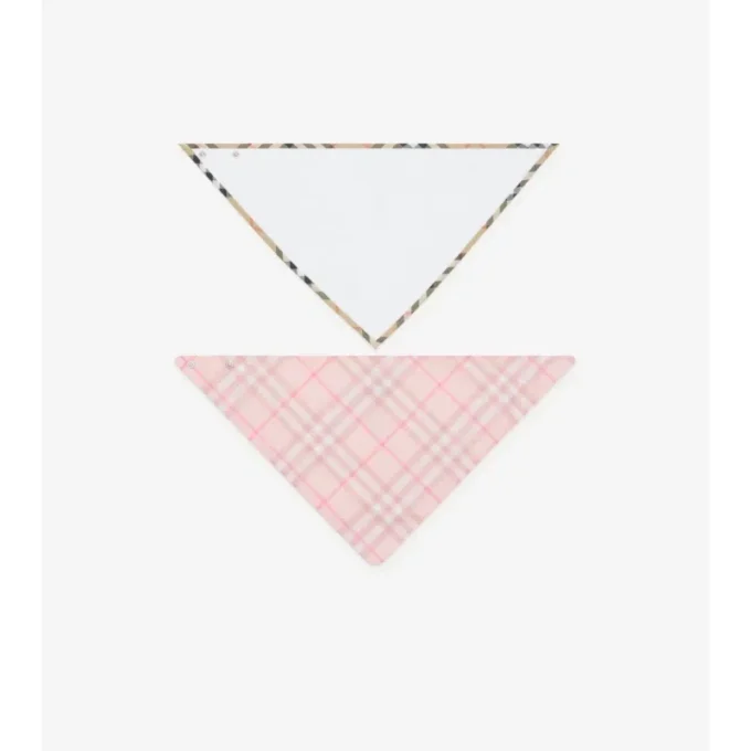 Check Cotton Two-Piece Bib Set