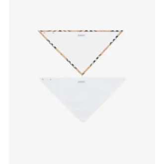 Check Cotton Two-Piece Bib Set