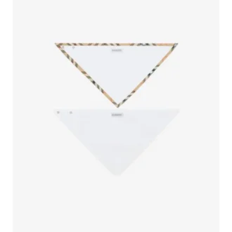 Check Cotton Two-Piece Bib Set
