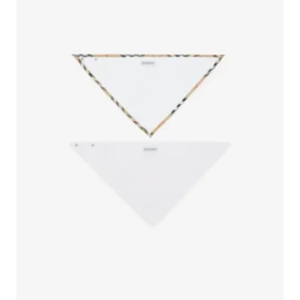Check Cotton Two-Piece Bib Set