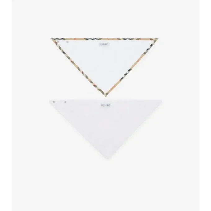 Check Cotton Two-Piece Bib Set