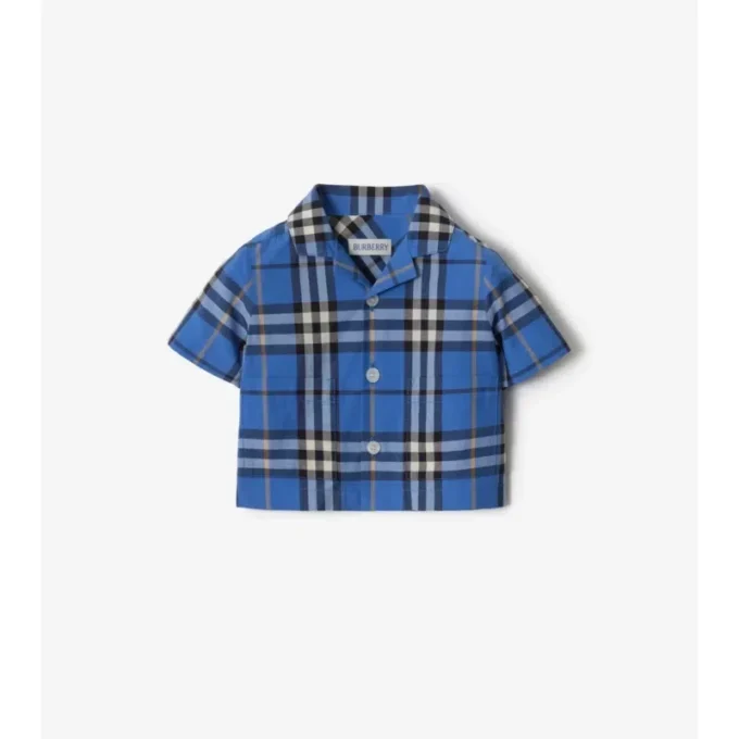 Check Cotton Two-Piece Set