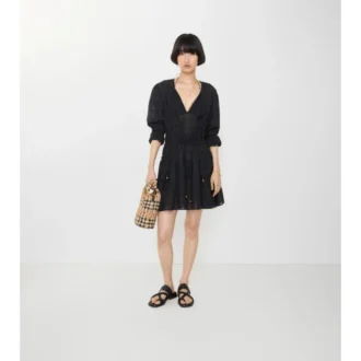 Check Cotton Voile Dress